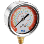 manometro glicerina para gases refrigerantes cl 1 6 rojo